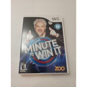 Minute to Win It Nintendo Wii 2010 Game Disc Tested